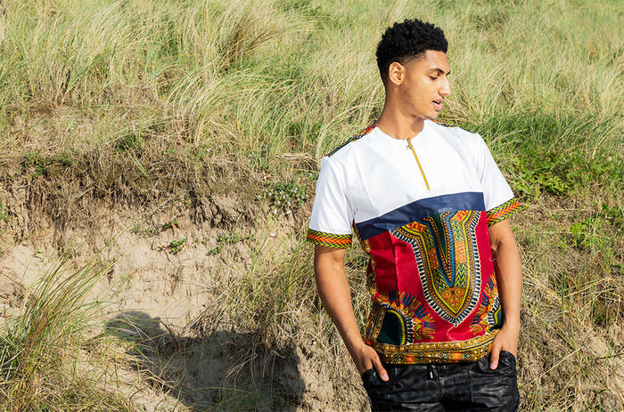 Zip Neck Buba - Kudang Dashiki