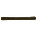 Zoom Double Ringer Worm fishing lure in dark color with segmented, ribbed body designed for lifelike movement in water, ideal for fishing tackle collections.