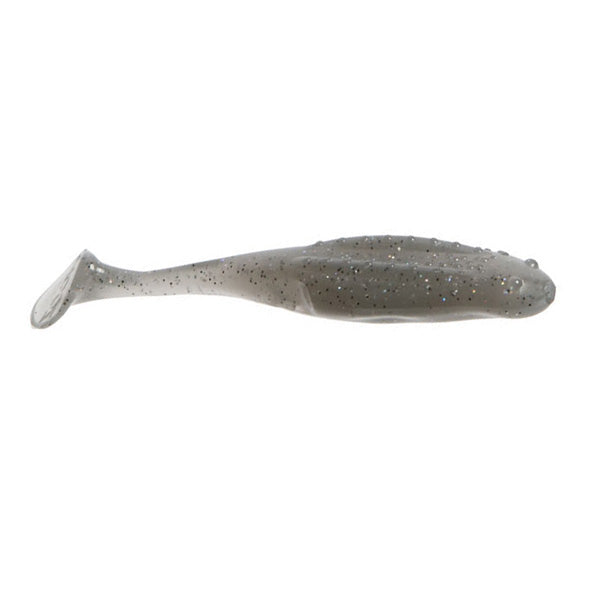 Zoom Uni Toad soft plastic fishing lure in a natural shad color with glitter details, designed for effective fishing tackle use.